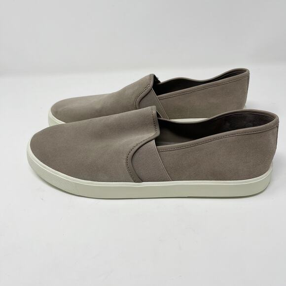 Vince Womens 9 Pebble Gray Suede Leather Haggai Slip On Sneaker Casual EUR 39 - Picture 9 of 12